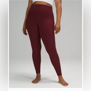 Maroon lululemon leggings